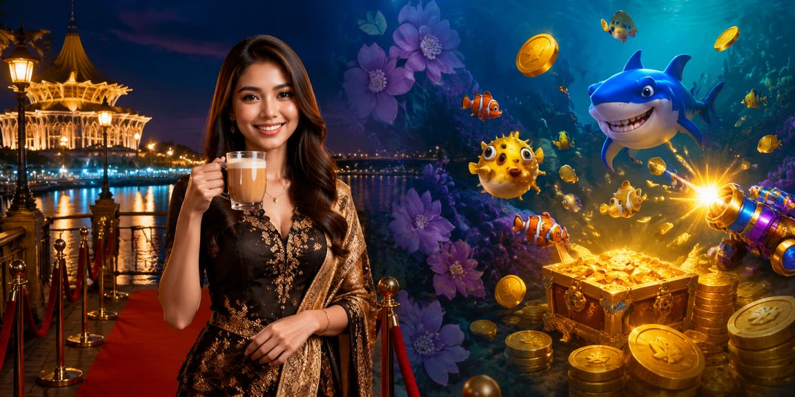 Permainan memancing kasino bergaya Melayu di Kuching dengan grafik menarik