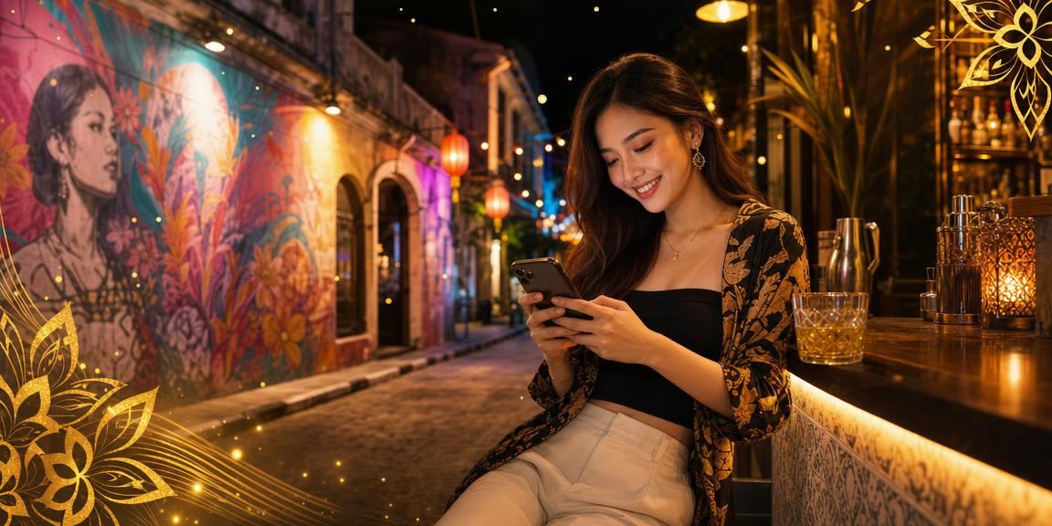 Pengguna dari Penang menggunakan aplikasi kasino dalam talian bolly4u di telefon pintar